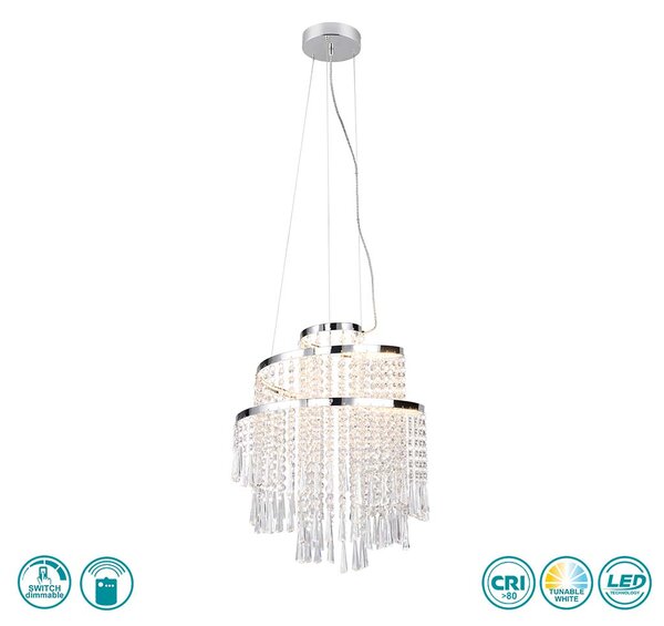 Φωτιστικό Κρεμαστό RL Lighting Pomp R37341106 D38 Χρώμιο