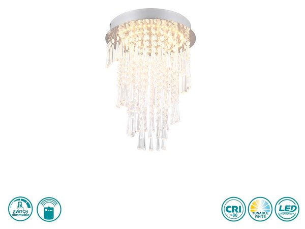 Φωτιστικό Οροφής RL Lighting Pomp R67341106 D30 Χρώμιο