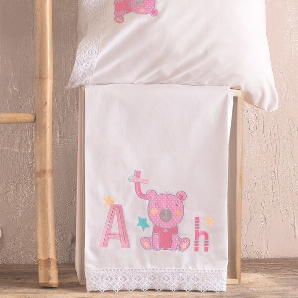Σεντόνια Κούνιας (Σετ) Rythmos Arthur Pink