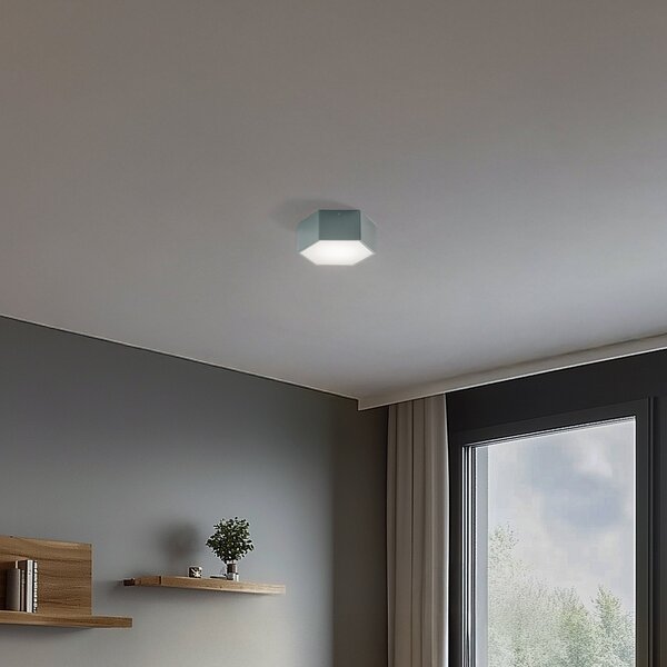 Argon Φωτιστικό οροφής LED Libre, σαλέ, χάλυβας, 3.000 K, Πράσινο, Σαλόνι / τραπεζαρία, Μέταλλο