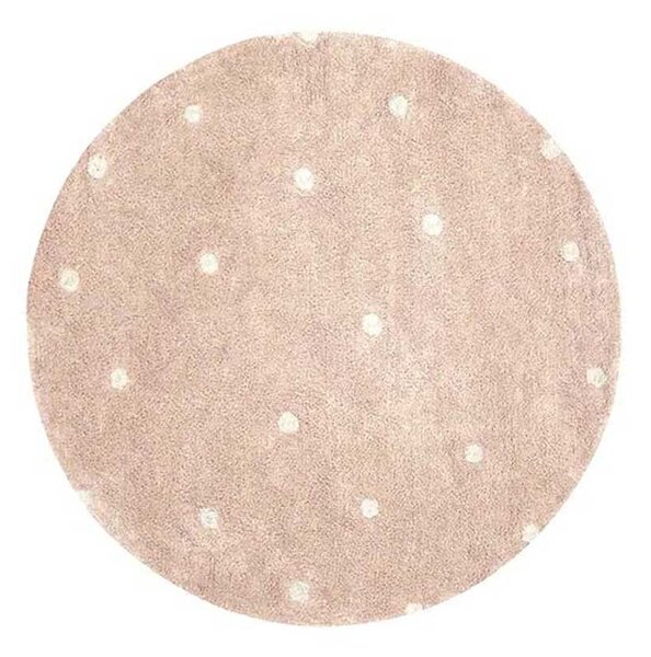 Στρογγυλό Χαλί All Season (Φ140) Lorena Canals Dot Rose