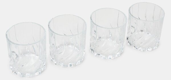 Sinsay - Σετ ποτηριών με ανάγλυφο μοτίβο 4 pack - clear
