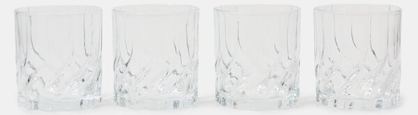 Sinsay - Σετ ποτηριών με ανάγλυφο μοτίβο 4 pack - clear