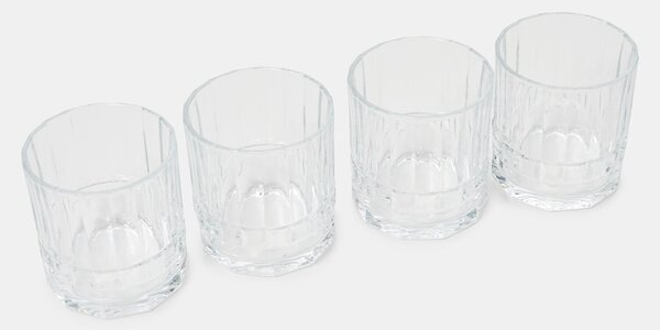Sinsay - Σετ ποτηριών με ανάγλυφο μοτίβο 4 pack - clear
