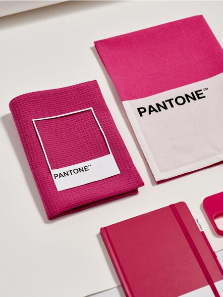 Sinsay - Σετ με 2 πετσέτες κουζίνας Pantone - φουξια