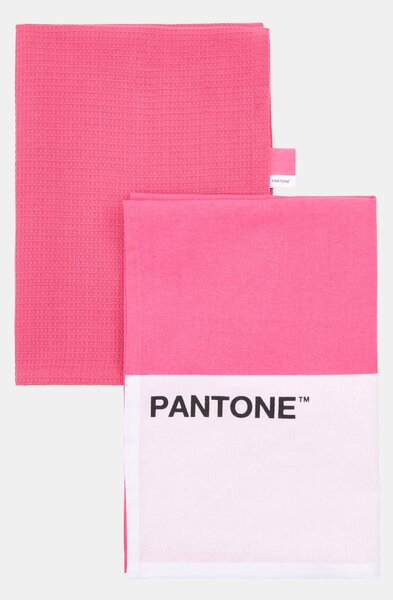 Sinsay - Σετ με 2 πετσέτες κουζίνας Pantone - φουξια