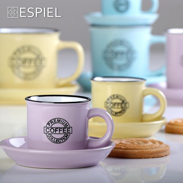 COFFEE ΦΛΙΤΖ.&ΠΙΑΤ. ESPRESSO ΡΟΖ 90ML 11x6.3EK ΣΕΤ 12 τμχ - Espiel