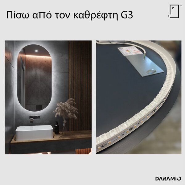 Άτυπος καθρέφτης με Φως LED G3