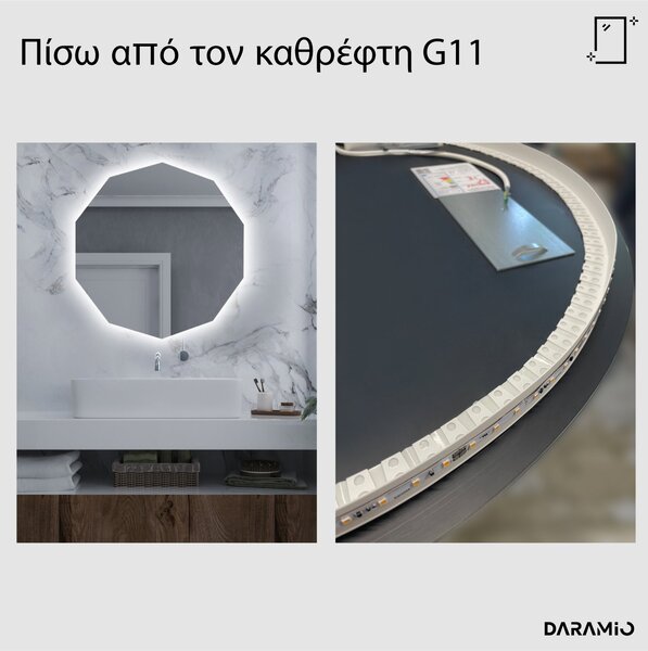 Άτυπος καθρέφτης με Φως LED G11