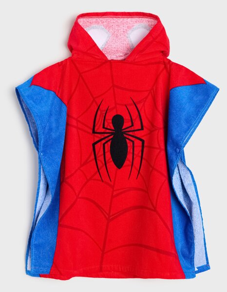 Sinsay - Πετσέτα πόντσο με κουκούλα Spider-Man - πολυχρωμο