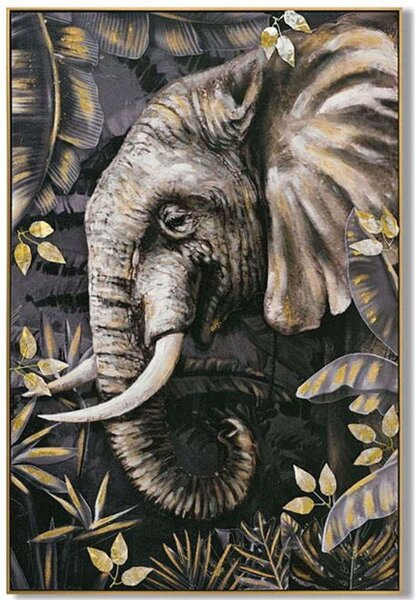 Πίνακας Καμβάς Elephant 108-224-057 82x5x122cm Multi