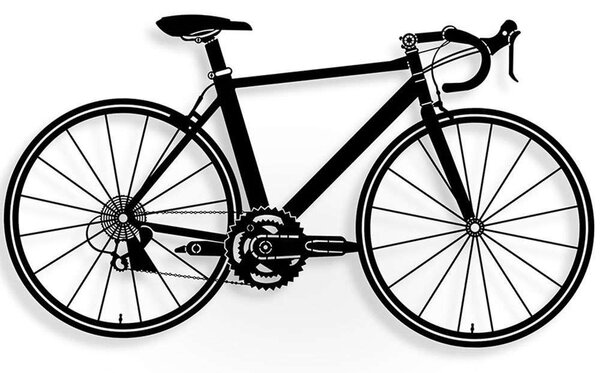 Διακοσμητικό Τοίχου Bicycle 579LDN1138 39x70cm Black Wallity