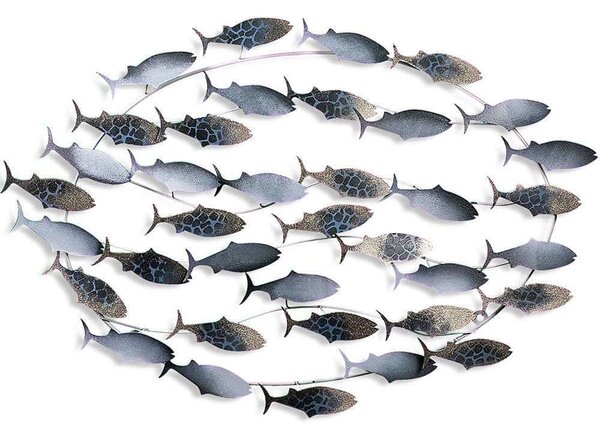 Διακοσμητικό Τοίχου Fishes 930DYU1274 94x4x58cm Multi Wallity