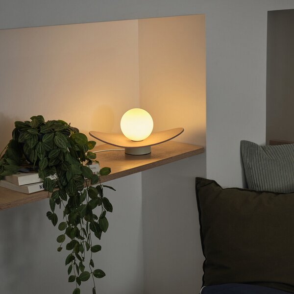OSRAM Λάμπα τραπεζιού Decor Pearl, μπεζ, τσόχα, G9, Μπεζ, Σαλόνι / τραπεζαρία, Ύφασμα / Κλωστοϋφαντουργία, σύγχρονο