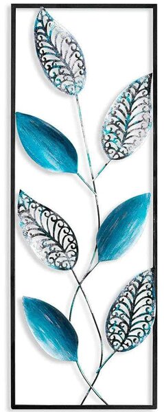 Διακοσμητικό Τοίχου Leaf 930DYU1237 32x90cm Black-Blue Wallity