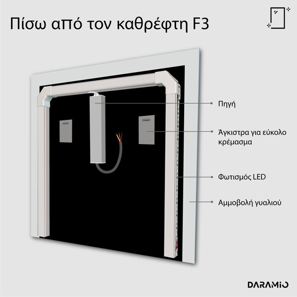 Καθρέφτης με Φως LED F3