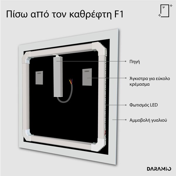 Καθρέφτης με Φως LED F1