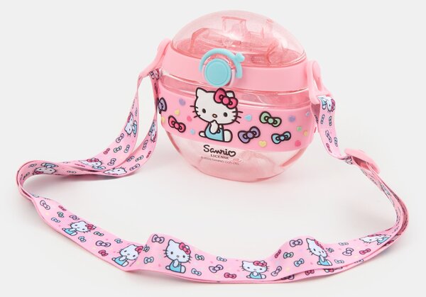 Sinsay - Μπουκάλι νερού με λαβή και καλαμάκι Hello Kitty - πολυχρωμο
