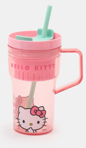 Sinsay - Κούπα με χερούλι και καλαμάκι Hello Kitty - πολυχρωμο
