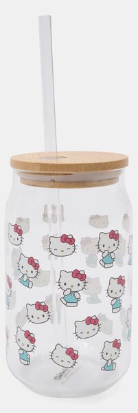 Sinsay - Κούπα με καπάκι και καλαμάκι Hello Kitty - πολυχρωμο