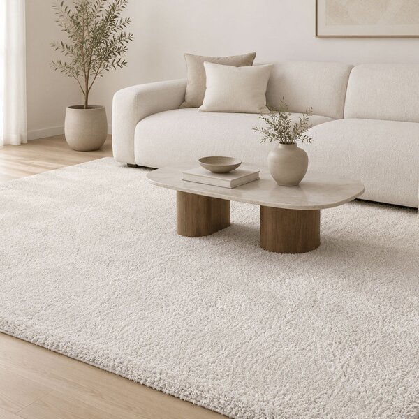 Χαλί (133x190) Polcarpet Satin Shaggy Beige