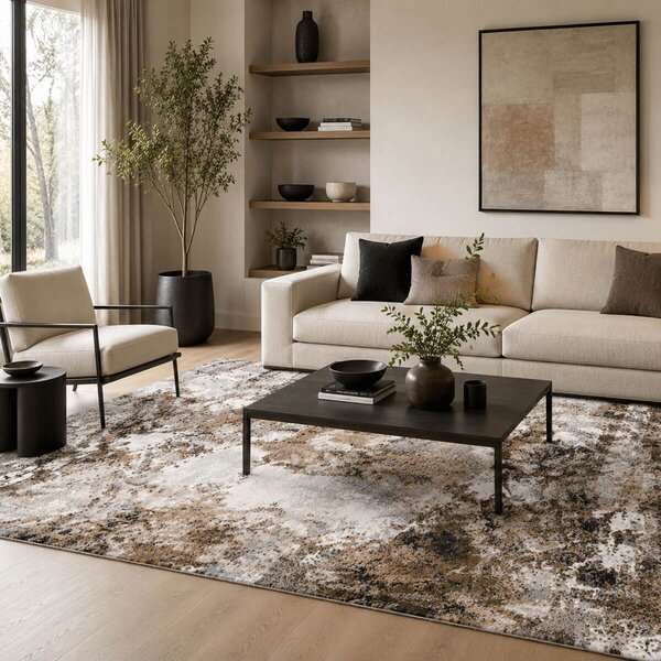 Χαλί (133x190) Polcarpet Estia 136 Brown/Grey