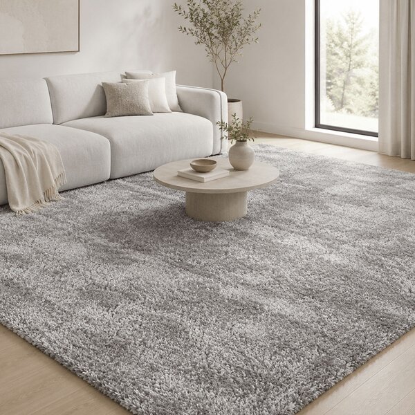 Χαλί (133x190) Polcarpet Satin Shaggy Grey