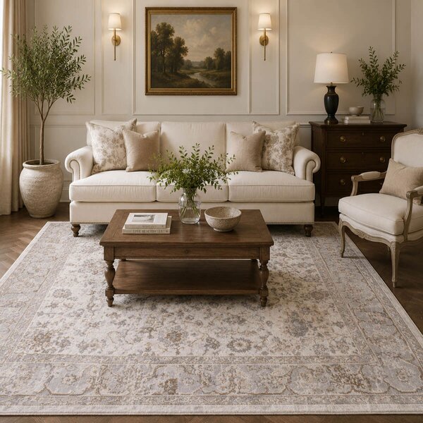 Χαλί (133x190) Polcarpet Estia 2571 D.Grey/White