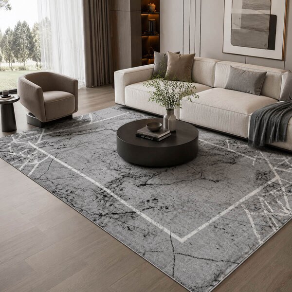 Χαλί (160x230) Polcarpet Estia 3748 Dark Grey