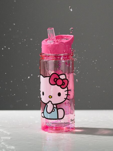 Sinsay - Μπουκάλι νερού με λαβή και καλαμάκι Hello Kitty - πολυχρωμο
