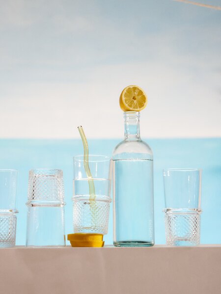 Sinsay - Σετ ποτηριών με ανάγλυφο μοτίβο 4 pack - clear
