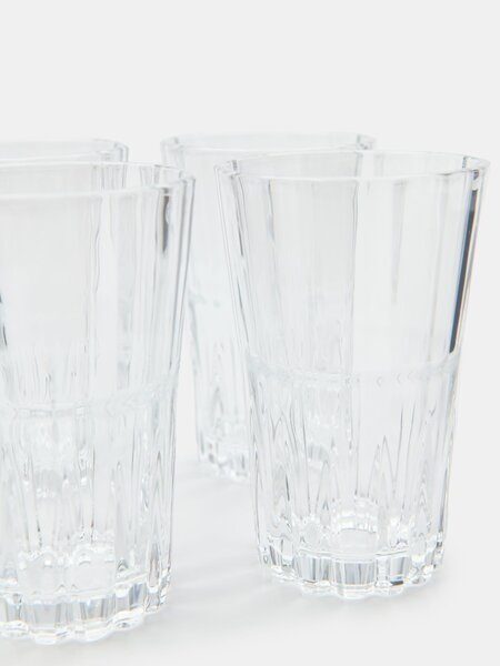 Sinsay - Ποτήρια με διακοσμητική βάση 4 pack - clear