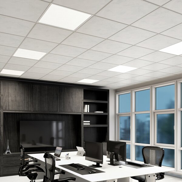 Arcchio LED πάνελ ένθετο Vinas, 62 cm, λευκό, αλουμίνιο, CCT, ρυθμιζόμενος, Λευκό, Μελέτη / Γραφείο, Πλαστικό