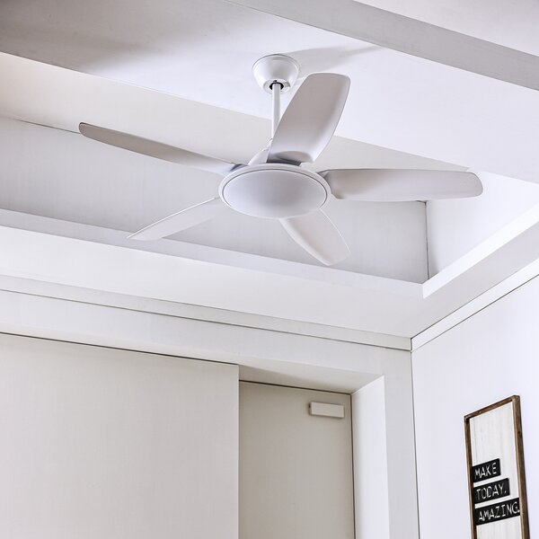 Lucande LED ανεμιστήρας οροφής Divian, λευκός, DC, αθόρυβος, CCT, Λευκό, Σαλόνι / τραπεζαρία, Μέταλλο, σύγχρονο