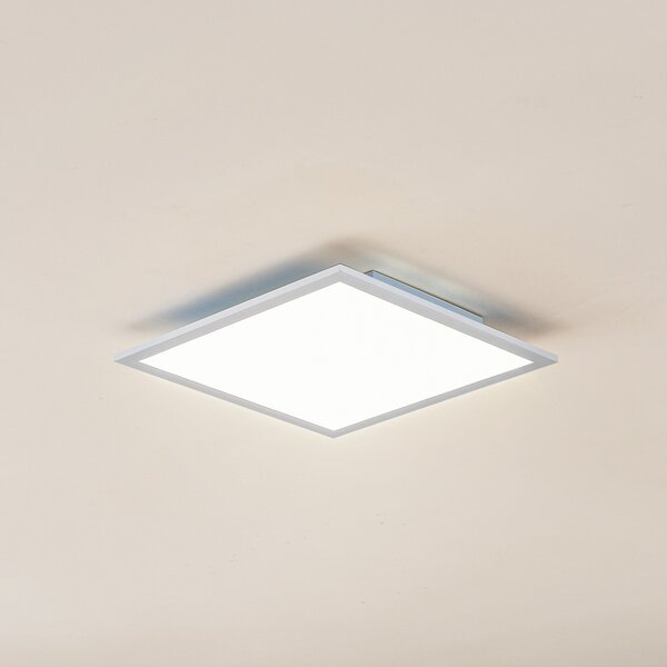 Lindby LED πάνελ Enja, λευκό, αλουμίνιο, 39,5 cm x cm, ρυθμιζόμενος, Μεταλλικό, Μελέτη / Γραφείο, Πλαστικό, σύγχρονο