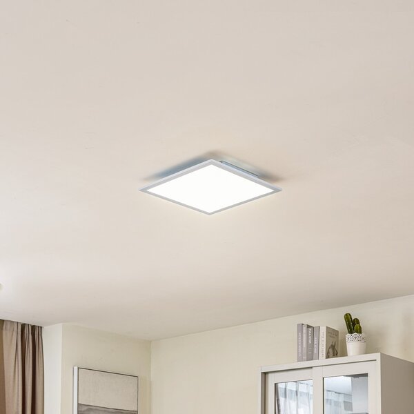 Lindby LED πάνελ Enja, λευκό, αλουμίνιο, 39,5 cm x cm, ρυθμιζόμενος, Μεταλλικό, Μελέτη / Γραφείο, Πλαστικό, σύγχρονο