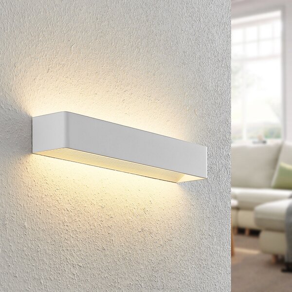 Arcchio LED απλίκι Karam, 53 cm, λευκό, μέταλλο, up/down, ρυθμιζόμενος, Λευκό, Σαλόνι / τραπεζαρία, Μέταλλο, σύγχρονο