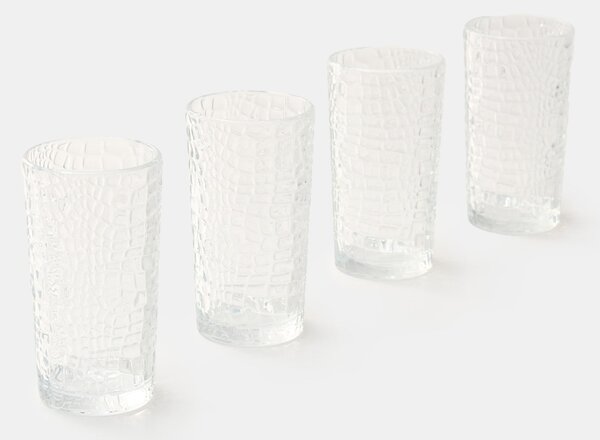 Sinsay - Ποτήρια με ανάγλυφο μοτίβο 4 pack - clear