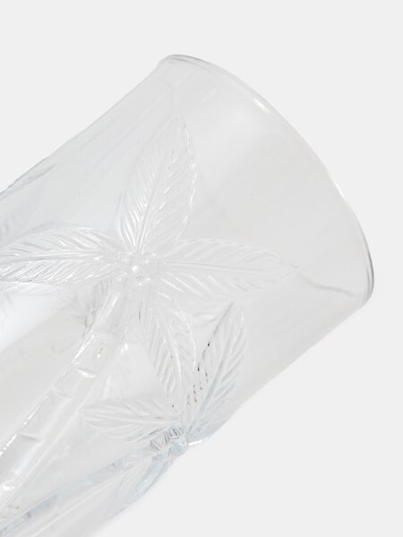 Sinsay - Σετ ποτηριών με ανάγλυφο μοτίβο φοίνικα 4 pack - clear