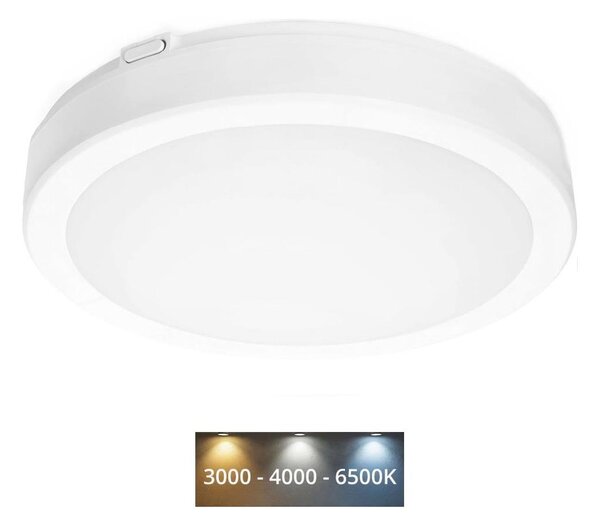 Φωτιστικό οροφής μπάνιου LED NAIROS LED/24W/230V 3000/4000/6500K IP65 λευκό