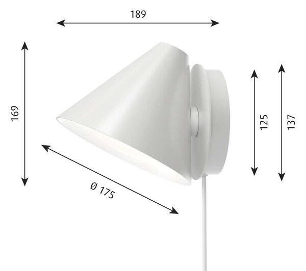 Louis Poulsen - Keglen 175 LED Φωτιστικά τοίχου Dim-to-Warm White Louis Poulsen