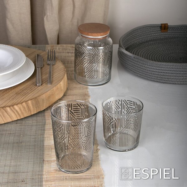 LABYRINTH SILVER ΠΟΤΗΡΙ ΝΕΡΟΥ 380ML 8,6X9,05EK... ΣΕΤ 6 τμχ - Espiel