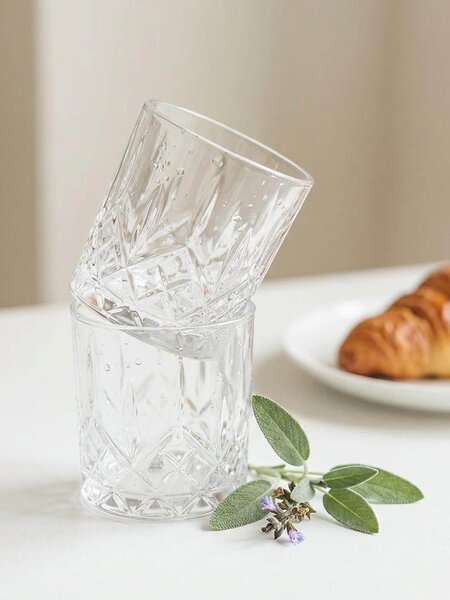Sinsay - Ποτήρια με ανάγλυφο μοτίβο 2 pack - clear