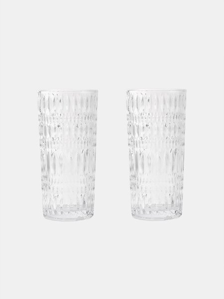Sinsay - Ποτήρια με ανάγλυφο μοτίβο 2 pack - clear