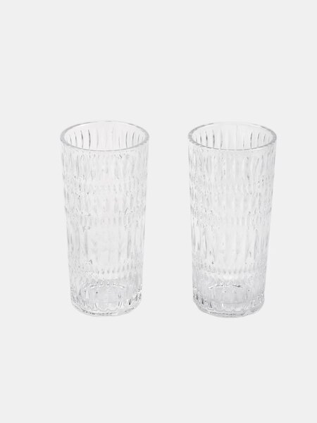 Sinsay - Ποτήρια με ανάγλυφο μοτίβο 2 pack - clear