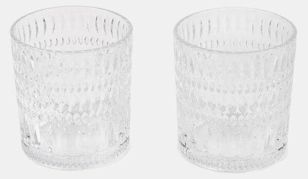 Sinsay - Ποτήρια με ανάγλυφο μοτίβο 2 pack - clear