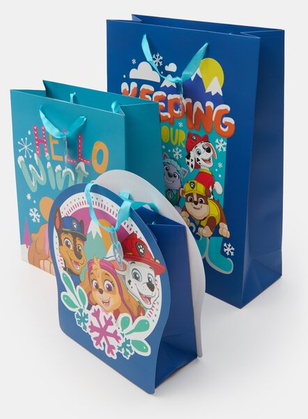 Sinsay - Χριστουγεννιάτικες σακούλες δώρου PAW Patrol σετ 3 τεμαχίων - πολυχρωμο