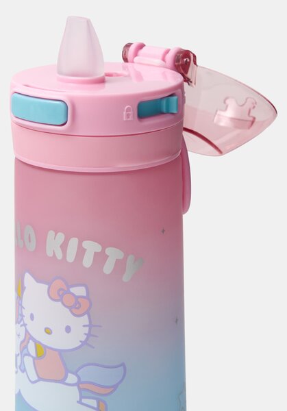 Sinsay - Μπουκάλι νερού με λαβή και καλαμάκι Hello Kitty - πολυχρωμο