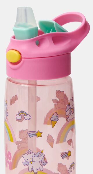 Sinsay - Μπουκάλι νερού με λαβή και καλαμάκι Hello Kitty - πολυχρωμο