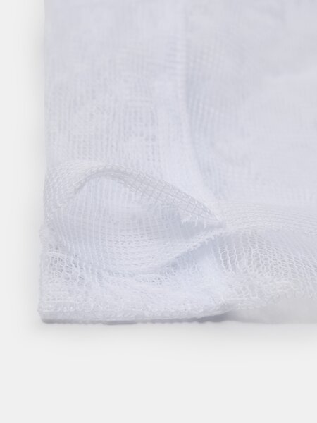 Sinsay - Κουρτίνα με λουλουδάτο μοτίβο - λευκο